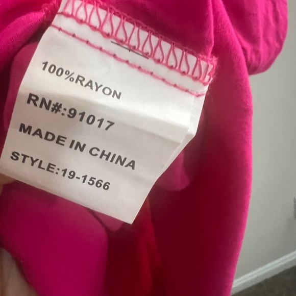 Anthropologie Luna Moon Blouse  Pink Long Sleeve Embellished Tunic Size Large - Picture 9 of 9